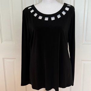 New Exauree Cut Out Detail Scoop Neck Knit Top